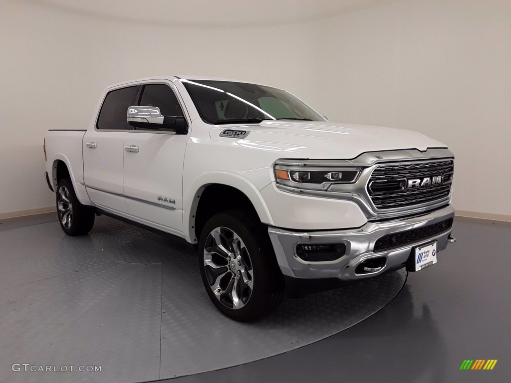 2020 1500 Limited Crew Cab 4x4 - Ivory White Tri-Coat Pearl / Indigo/Frost photo #2