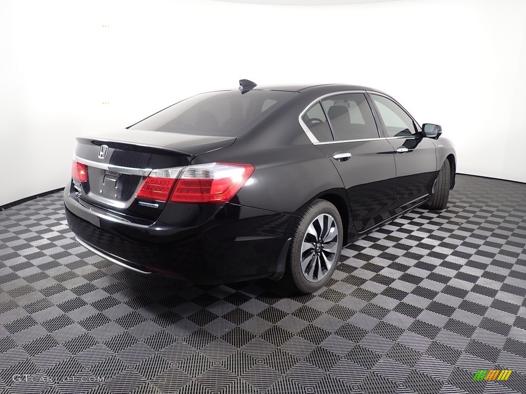 2014 Accord Hybrid Sedan - Obsidian Blue Pearl / Black photo #14