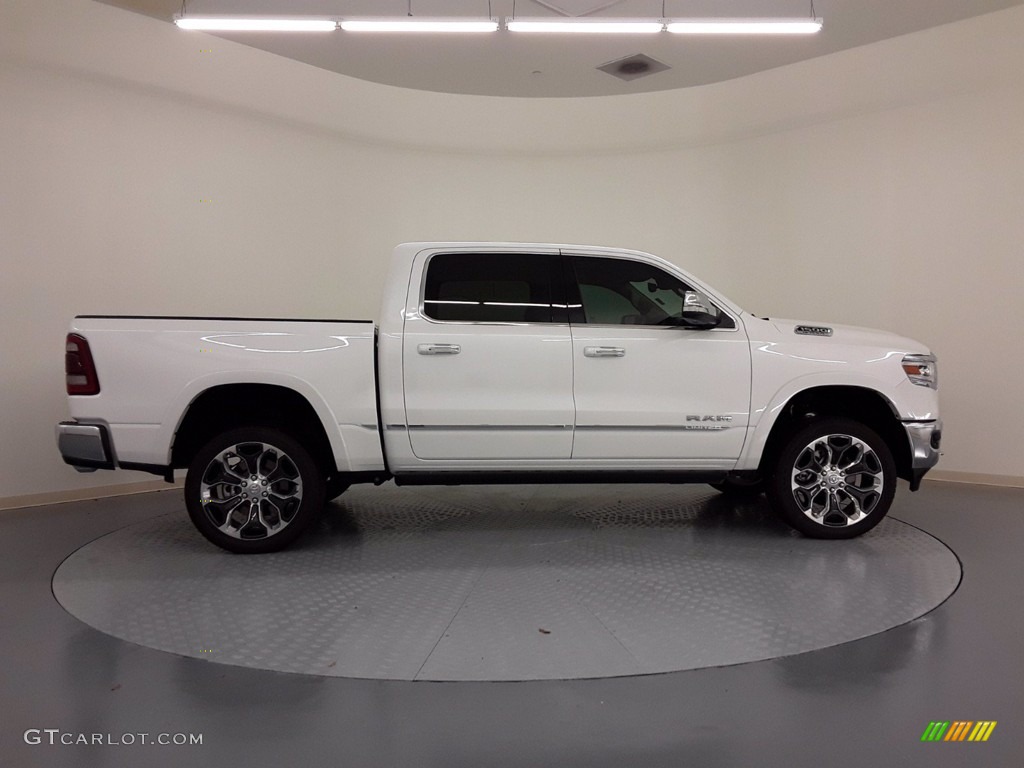 2020 1500 Limited Crew Cab 4x4 - Ivory White Tri-Coat Pearl / Indigo/Frost photo #6