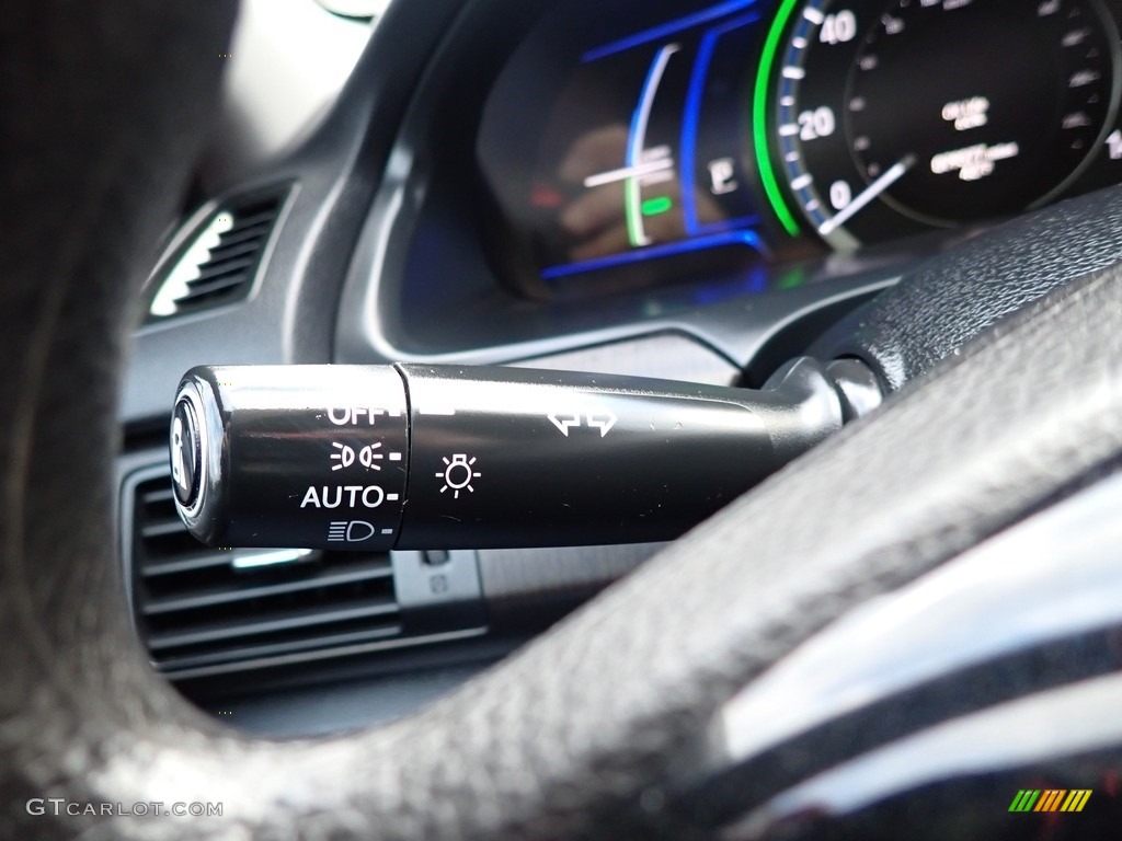 2014 Accord Hybrid Sedan - Obsidian Blue Pearl / Black photo #21