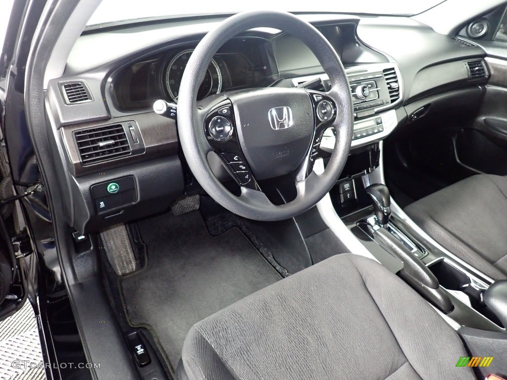Black Interior 2014 Honda Accord Hybrid Sedan Photo #140607526