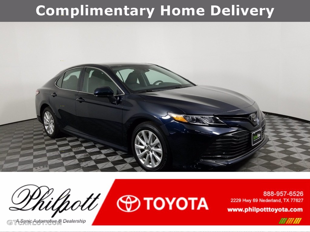 2019 Camry LE - Galactic Aqua Mica / Black photo #1