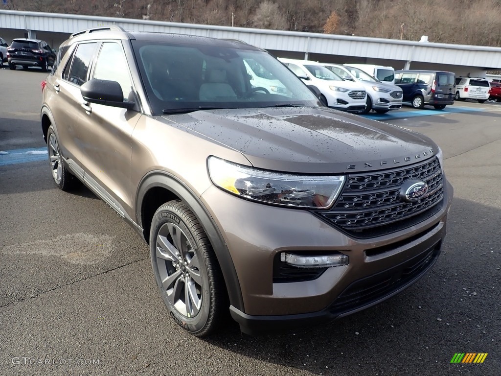 2021 Explorer XLT 4WD - Stone Gray Metallic / Light Slate photo #3