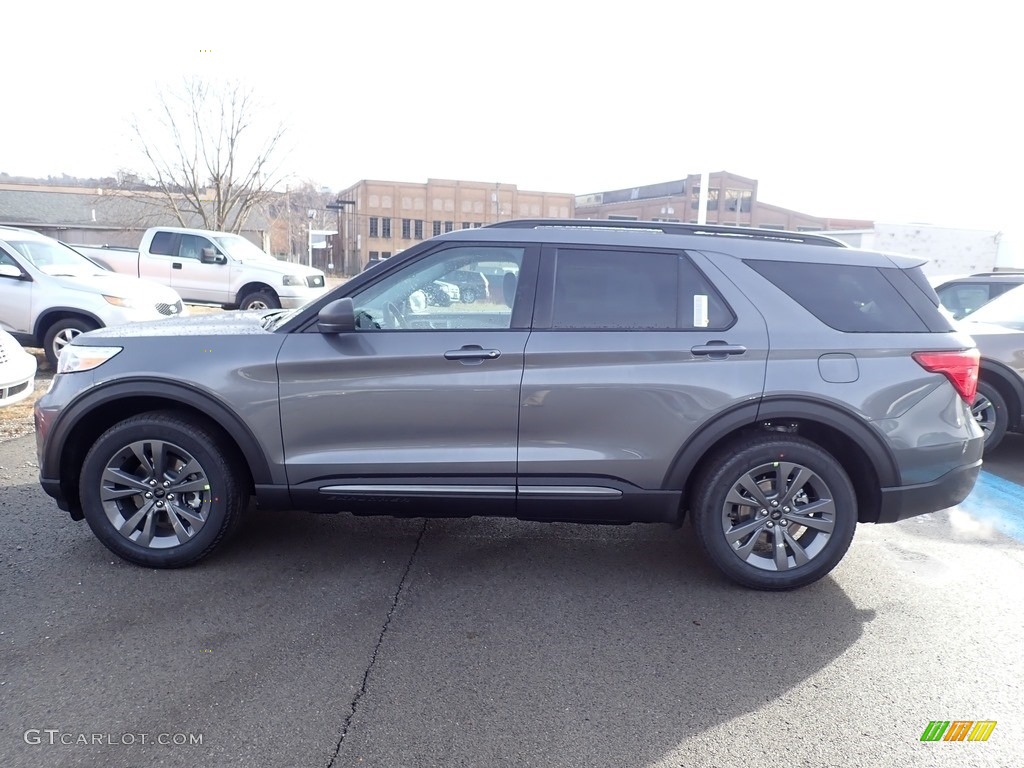 2021 Explorer XLT 4WD - Carbonized Gray Metallic / Light Slate photo #6