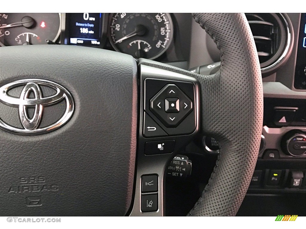 2019 Toyota Tacoma TRD Pro Double Cab 4x4 Black Steering Wheel Photo #140612887