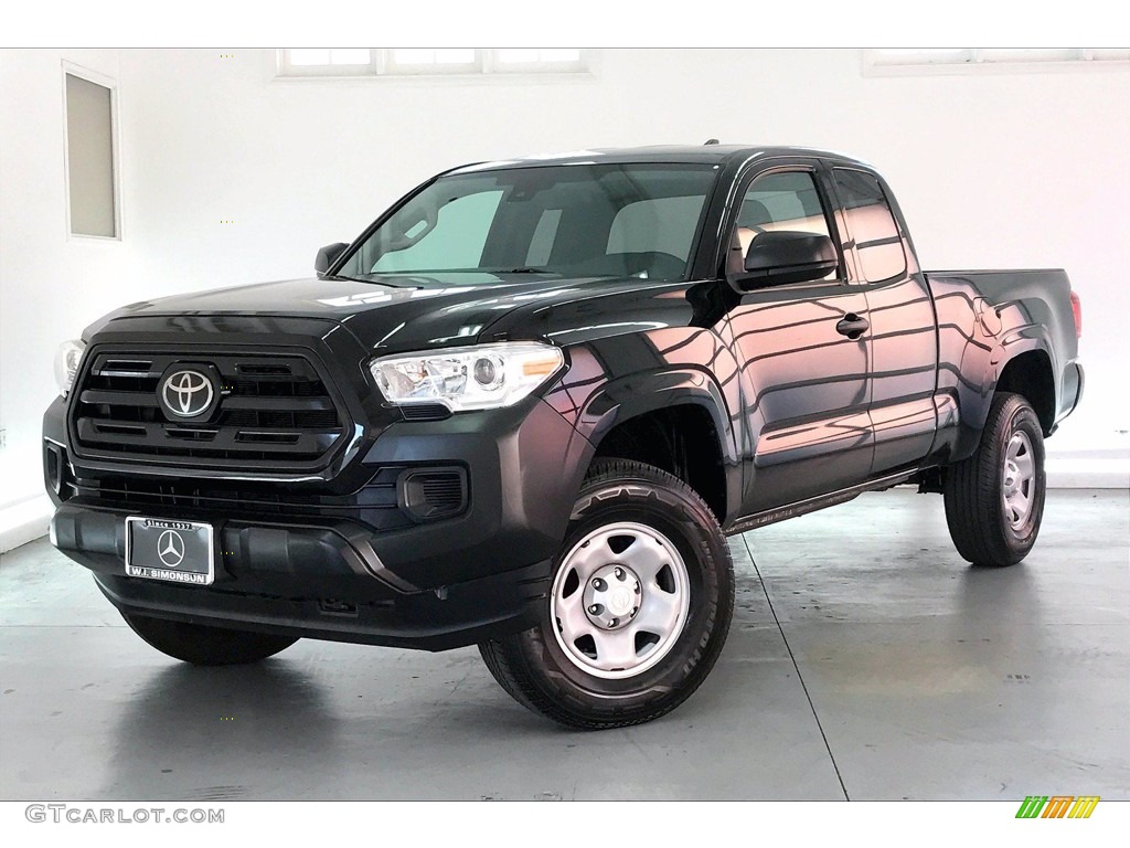 Midnight Black Metallic 2019 Toyota Tacoma SR Access Cab Exterior Photo #140612956