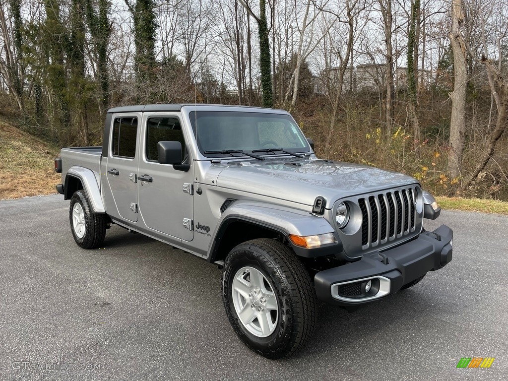 Billet Silver Metallic 2021 Jeep Gladiator Sport 4x4 Exterior Photo #140613373