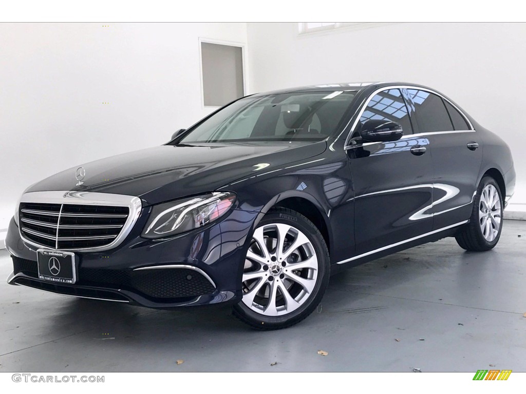 2018 E 300 Sedan - Lunar Blue Metallic / Nut Brown/Black photo #12