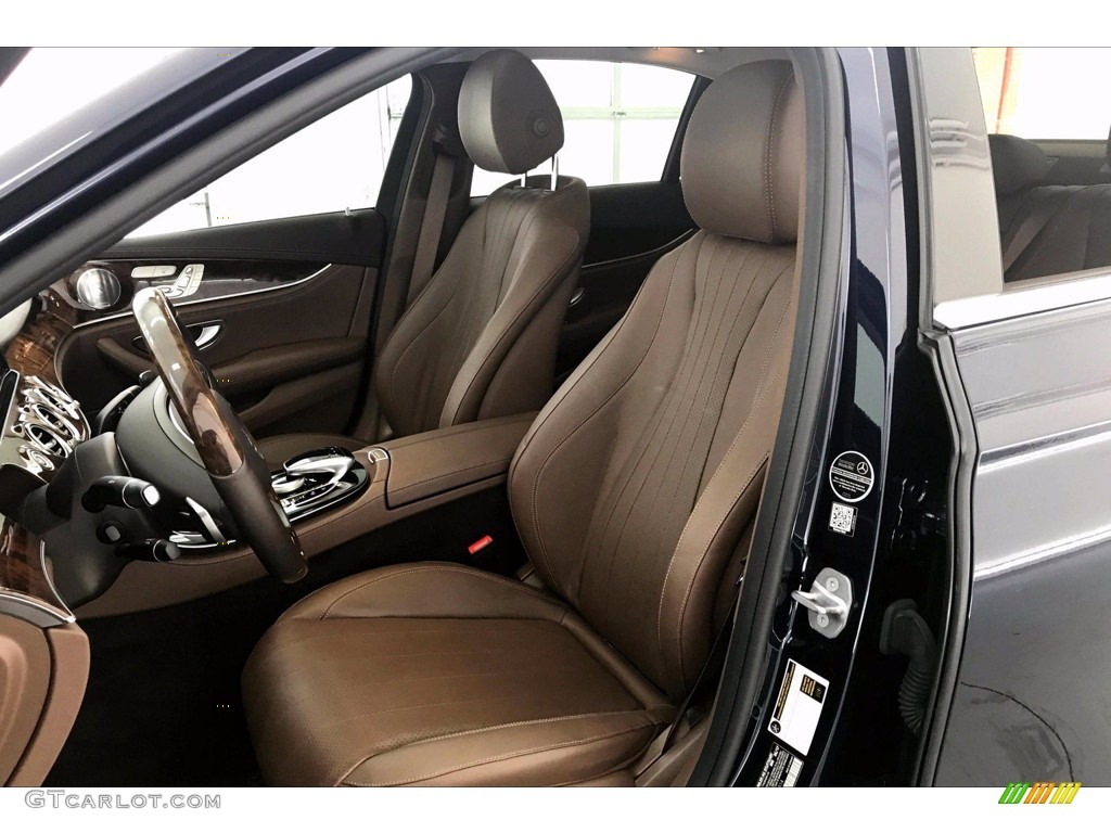 2018 E 300 Sedan - Lunar Blue Metallic / Nut Brown/Black photo #14