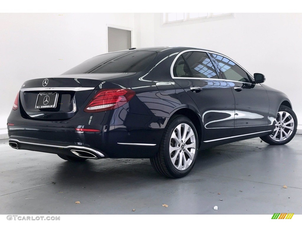 2018 E 300 Sedan - Lunar Blue Metallic / Nut Brown/Black photo #16