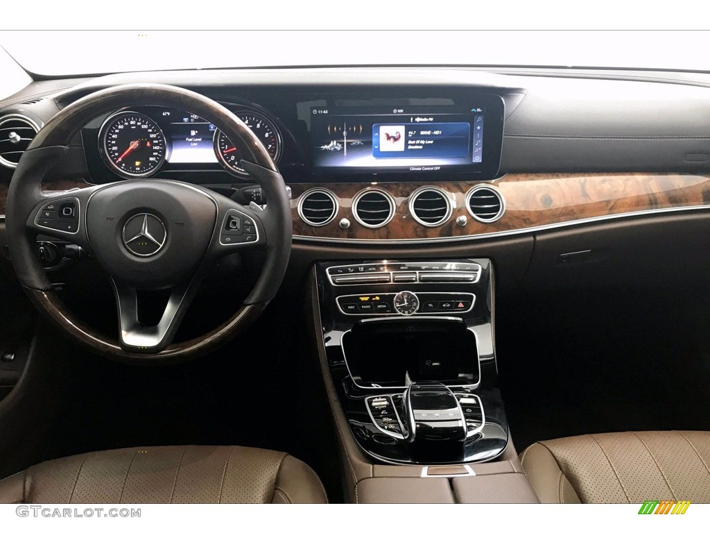 2018 E 300 Sedan - Lunar Blue Metallic / Nut Brown/Black photo #17
