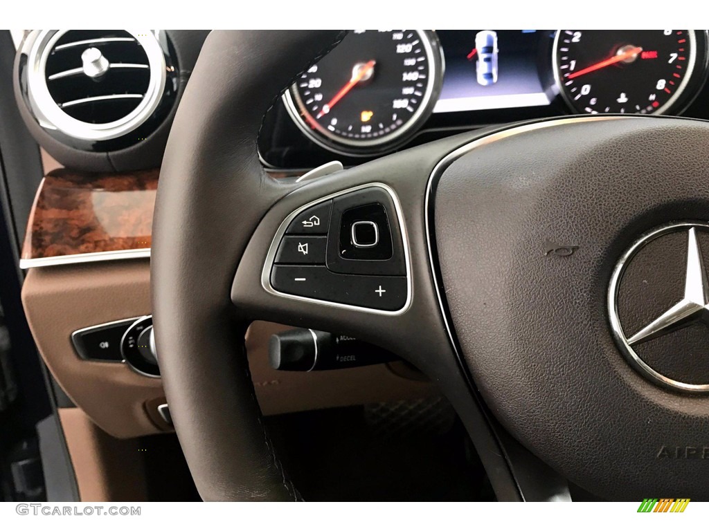 2018 E 300 Sedan - Lunar Blue Metallic / Nut Brown/Black photo #18
