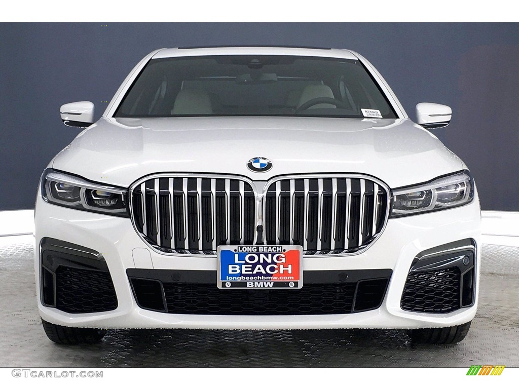 2021 7 Series 740i Sedan - Alpine White / Ivory White/Black photo #2