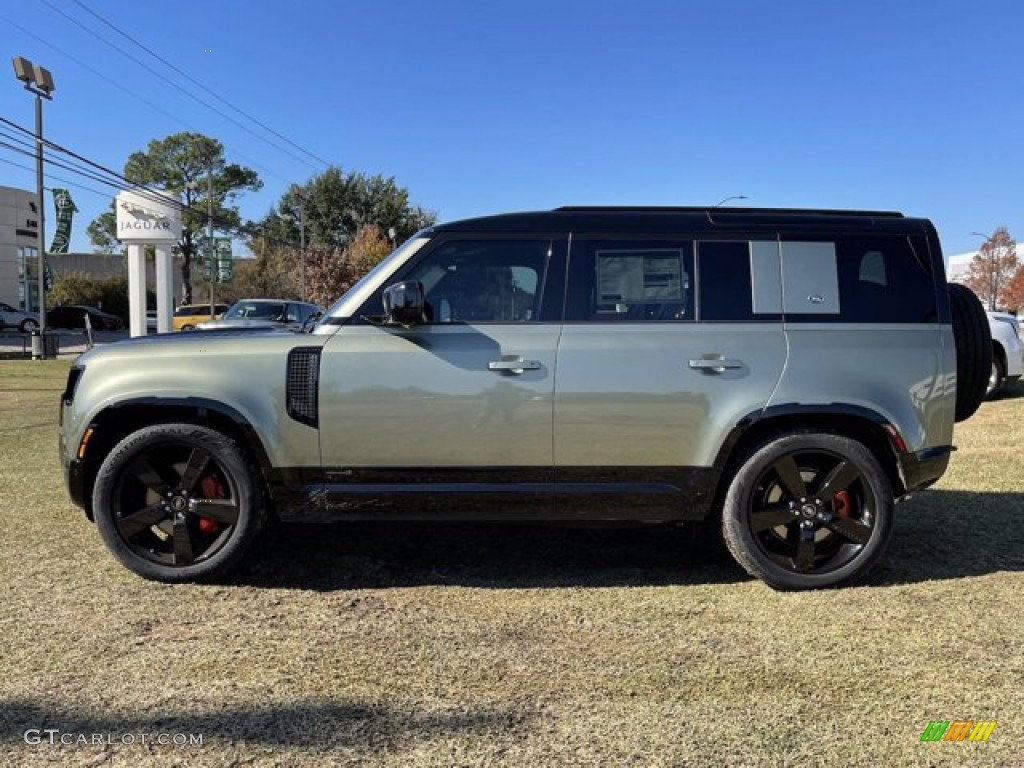 Pangea Green Metallic 2020 Land Rover Defender 110 X Exterior Photo #140614805