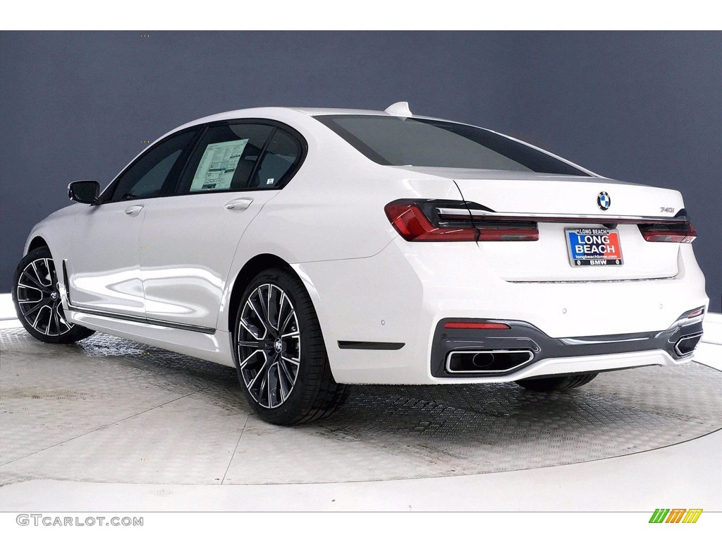 2021 7 Series 740i Sedan - Alpine White / Ivory White/Black photo #3