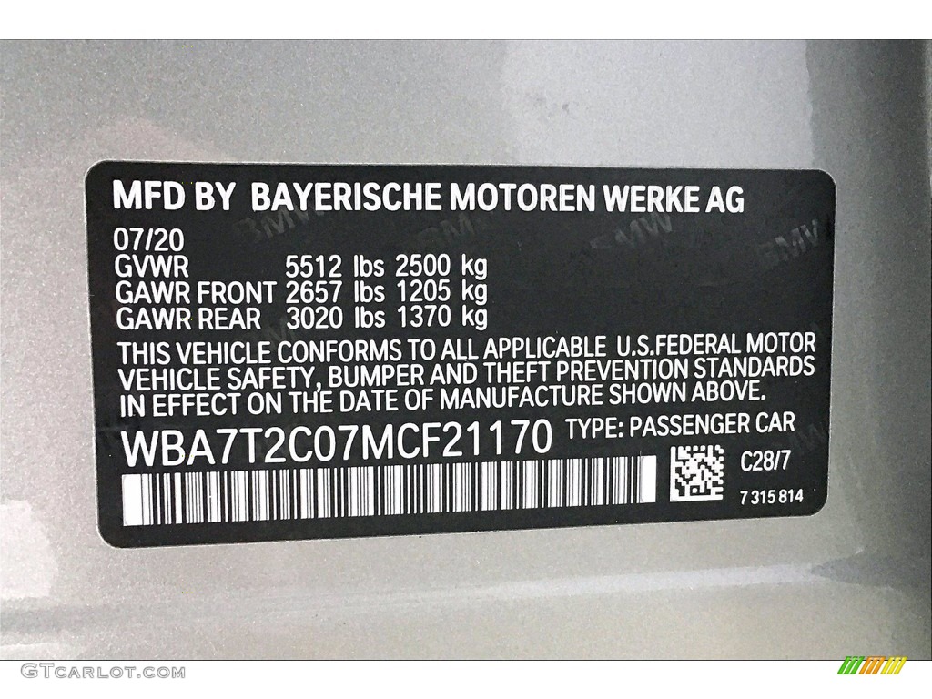 2021 7 Series 740i Sedan - Donington Grey Metallic / Mocha photo #36
