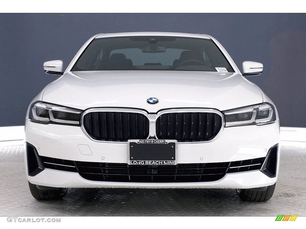 2021 5 Series 540i Sedan - Alpine White / Black photo #2