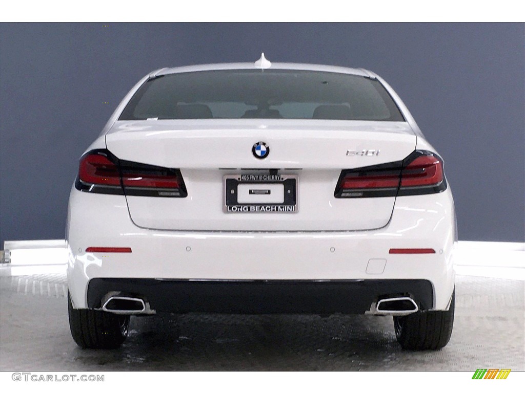 2021 5 Series 540i Sedan - Alpine White / Black photo #4