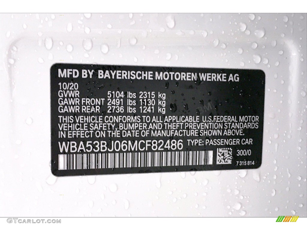 2021 5 Series 540i Sedan - Alpine White / Black photo #18