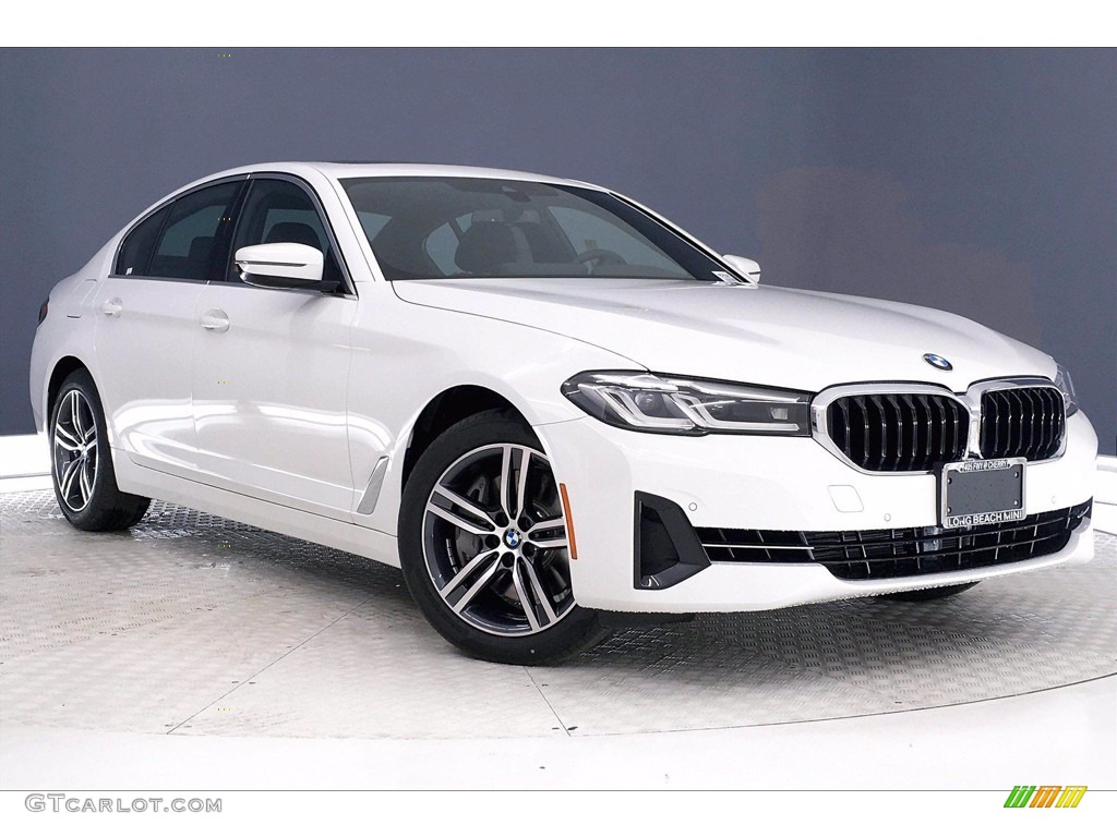 2021 5 Series 540i Sedan - Alpine White / Black photo #19