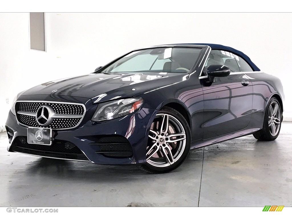 2018 E 400 Convertible - Lunar Blue Metallic / Macchiato Beige/Yacht Blue photo #12