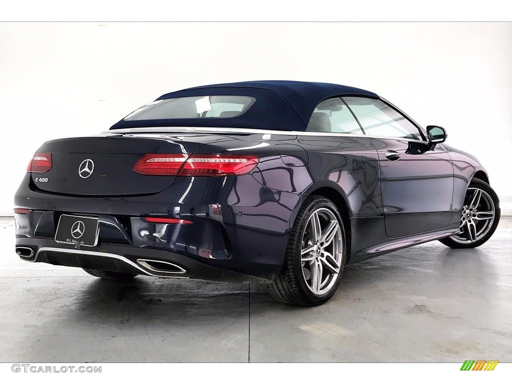 2018 E 400 Convertible - Lunar Blue Metallic / Macchiato Beige/Yacht Blue photo #13