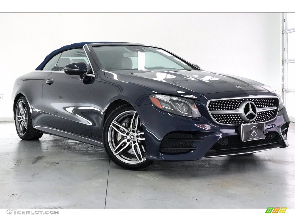 2018 E 400 Convertible - Lunar Blue Metallic / Macchiato Beige/Yacht Blue photo #34