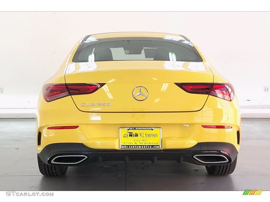 2020 CLA 250 Coupe - Sun Yellow / Black photo #3