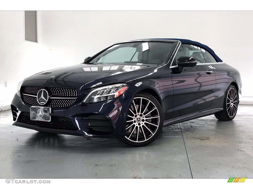 Brilliant Blue Metallic 2020 Mercedes-Benz C 300 Cabriolet Exterior Photo #140619928