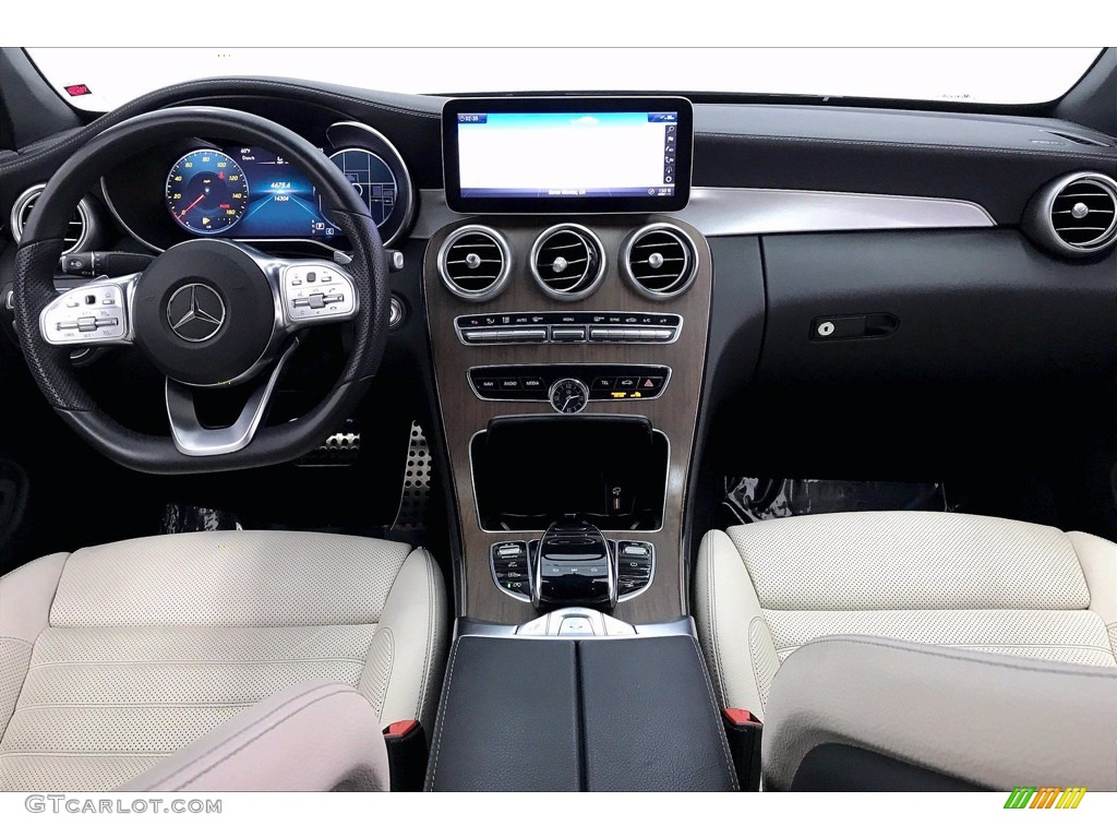 2020 Mercedes-Benz C 300 Cabriolet Silk Beige/Black Dashboard Photo #140620006