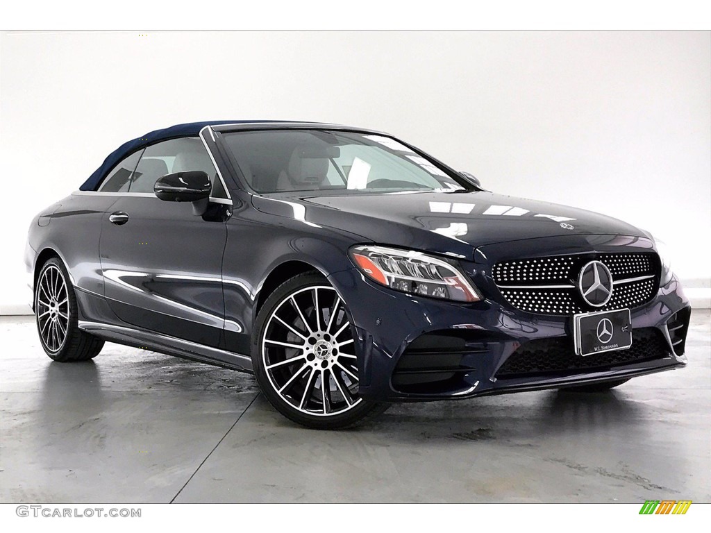 2020 C 300 Cabriolet - Brilliant Blue Metallic / Silk Beige/Black photo #34