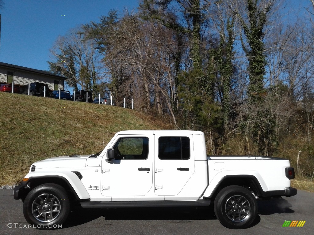 2021 Gladiator Overland 4x4 - Bright White / Black photo #1
