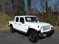 2021 Bright White Jeep Gladiator Overland 4x4  photo #4