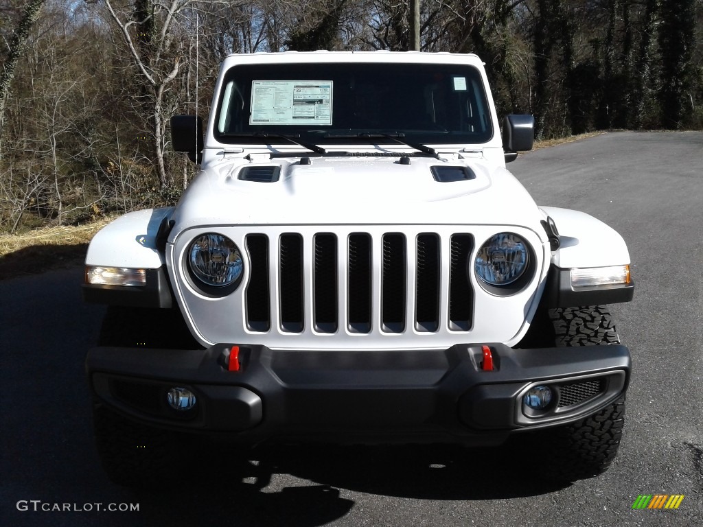 2021 Wrangler Unlimited Rubicon 4x4 - Bright White / Black photo #3