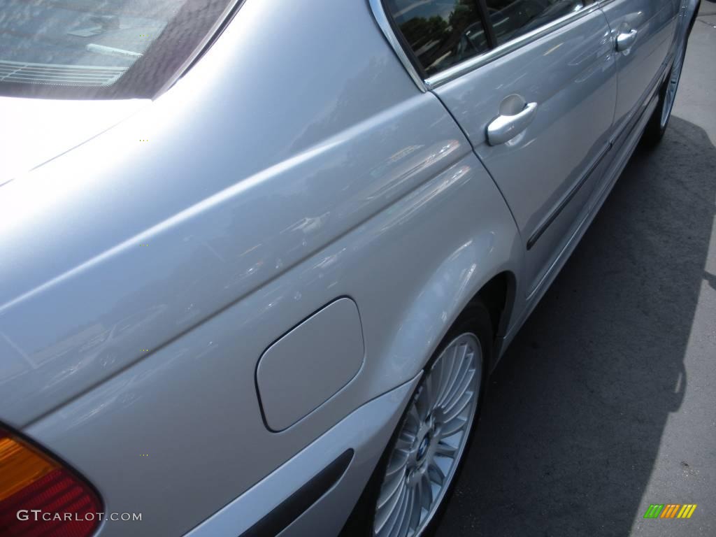 2002 3 Series 330xi Sedan - Titanium Silver Metallic / Black photo #6