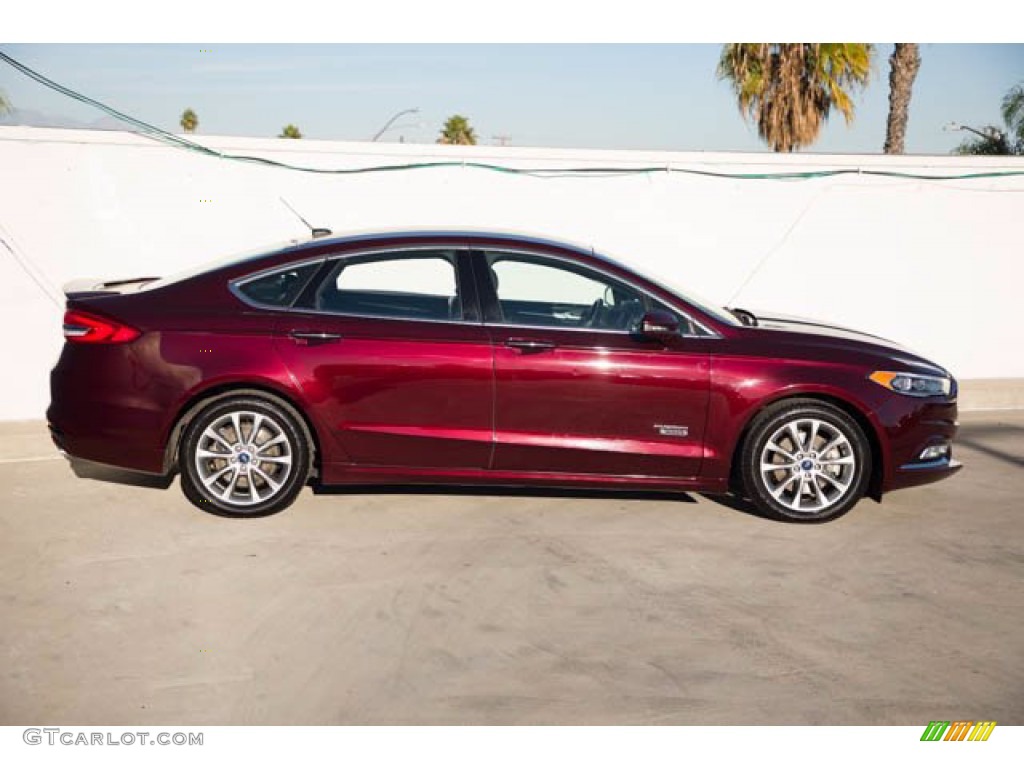 Burgundy Velvet 2017 Ford Fusion Energi Titanium Exterior Photo #140623035