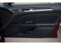 Ebony 2017 Ford Fusion Energi Titanium Door Panel
