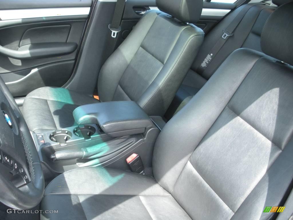 2002 3 Series 330xi Sedan - Titanium Silver Metallic / Black photo #14