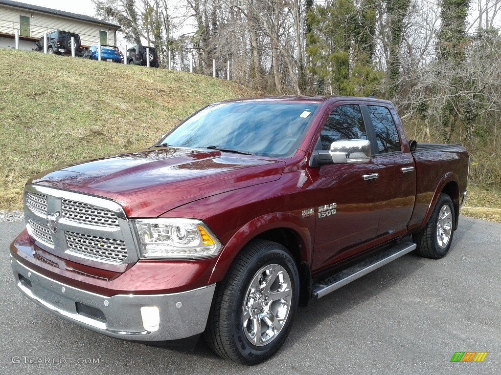 2018 1500 Laramie Quad Cab 4x4 - Delmonico Red Pearl / Black photo #2