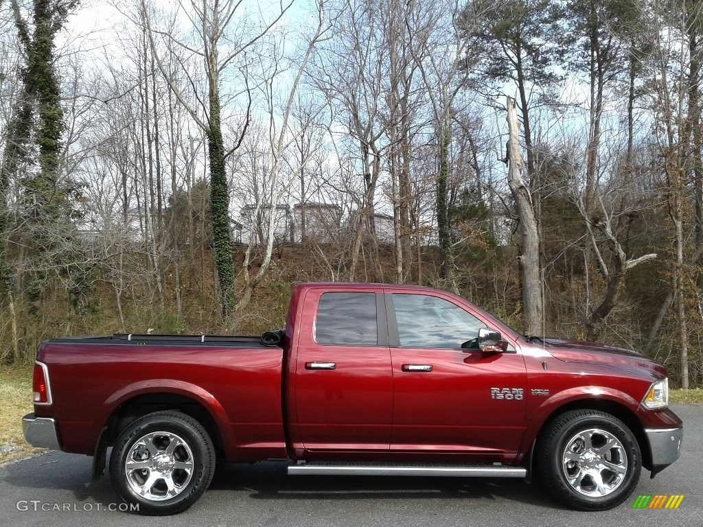 2018 1500 Laramie Quad Cab 4x4 - Delmonico Red Pearl / Black photo #5