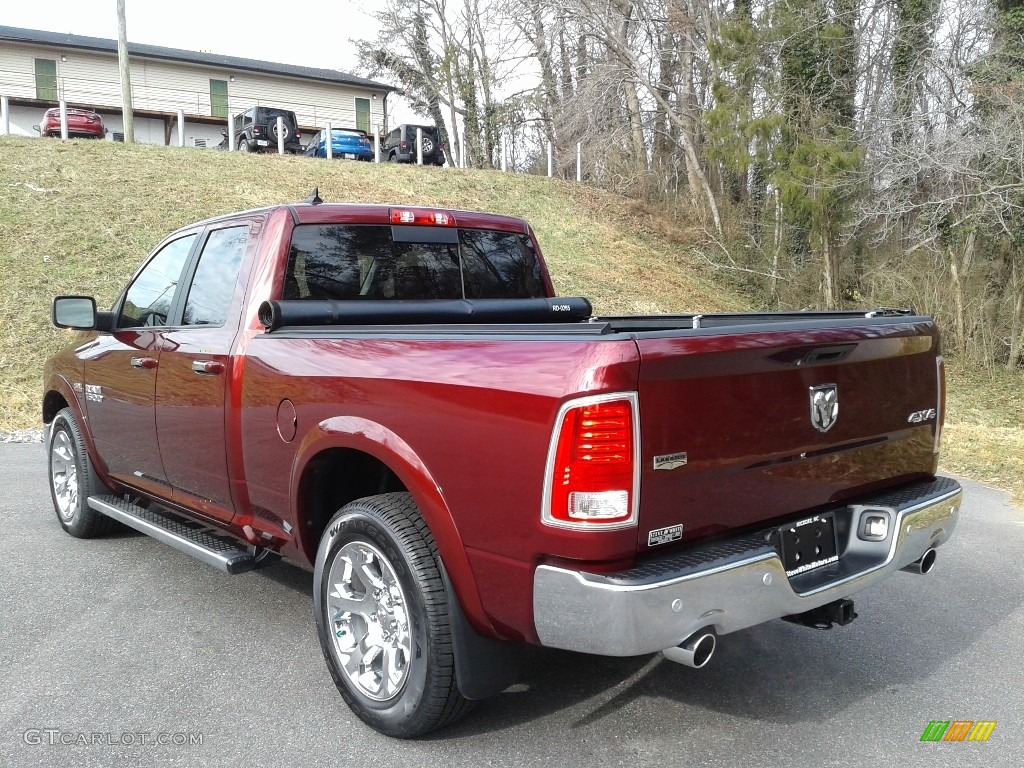 2018 1500 Laramie Quad Cab 4x4 - Delmonico Red Pearl / Black photo #9