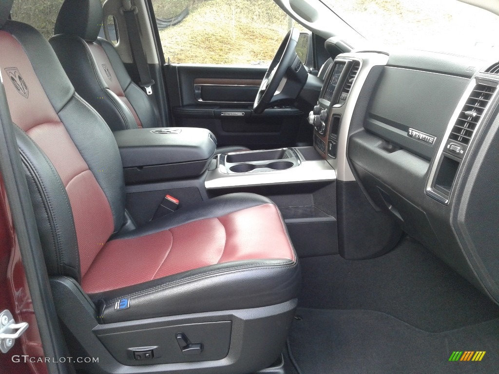 2018 1500 Laramie Quad Cab 4x4 - Delmonico Red Pearl / Black photo #19