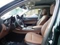 2021 Alfa Romeo Stelvio Black/Chocolate Interior Front Seat Photo