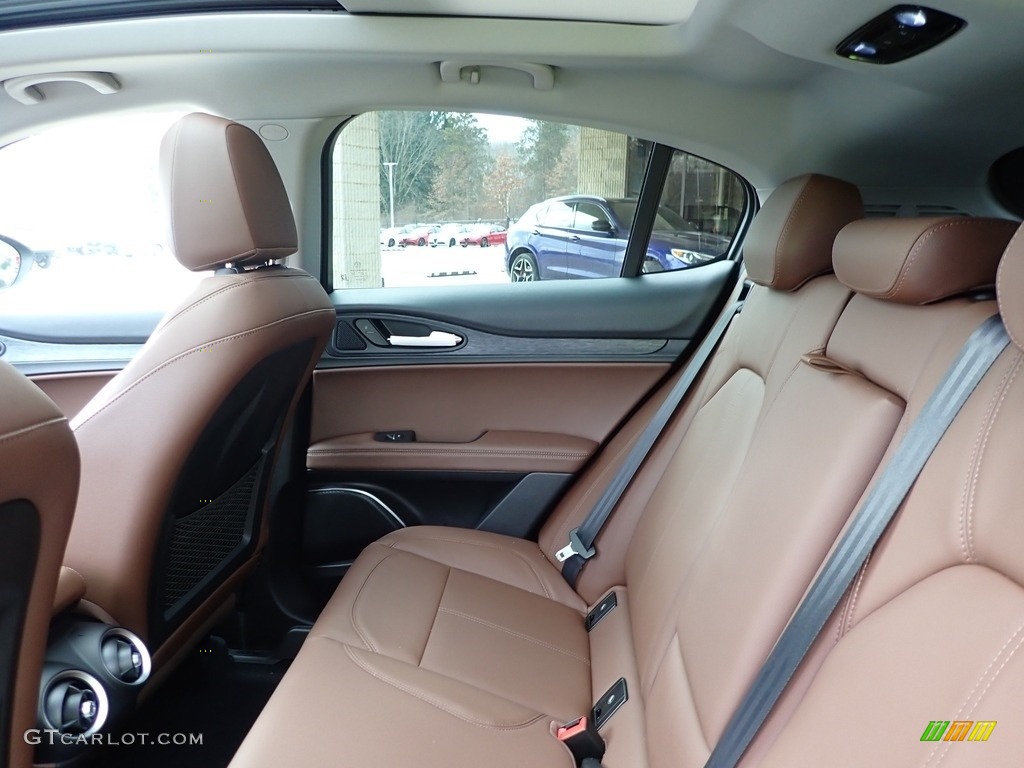 Black/Chocolate Interior 2021 Alfa Romeo Stelvio Sprint AWD Photo #140624864