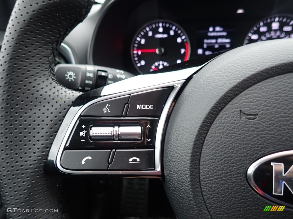 2021 Kia Forte GT-Line Black Steering Wheel Photo #140624948