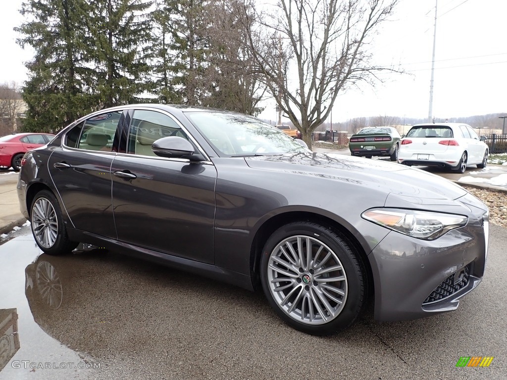 2021 Giulia TI AWD - Vesuvio Gray Metallic / Crema photo #3