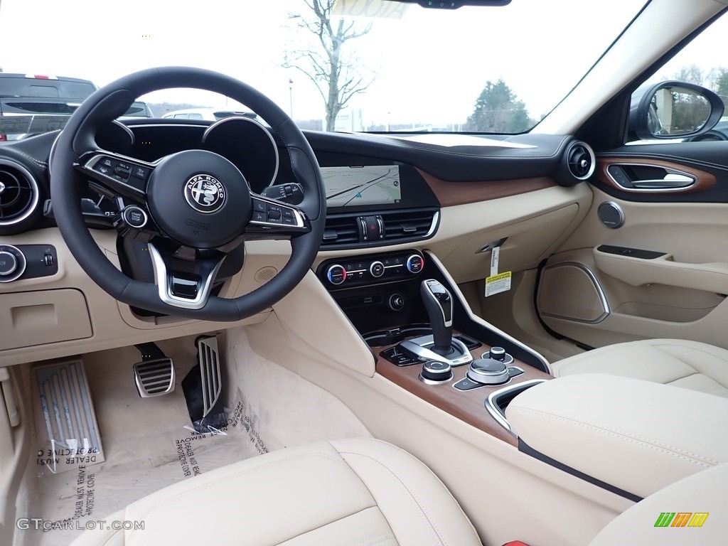 Crema Interior 2021 Alfa Romeo Giulia TI AWD Photo #140625365