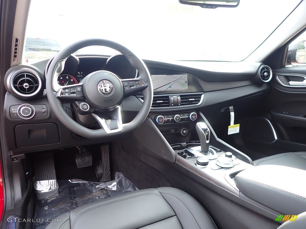 Black Interior 2021 Alfa Romeo Giulia TI AWD Photo #140625854