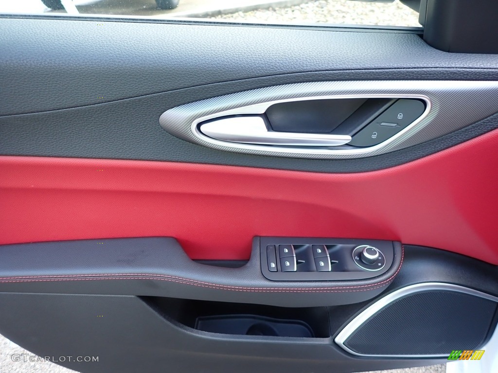 2021 Alfa Romeo Giulia TI Sport AWD Black/Red Door Panel Photo #140626373