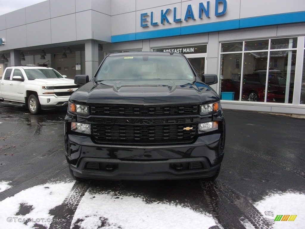 2021 Silverado 1500 Custom Crew Cab 4x4 - Black / Jet Black photo #6